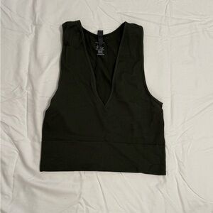 Francesca’s Going out tank top - dark olive green